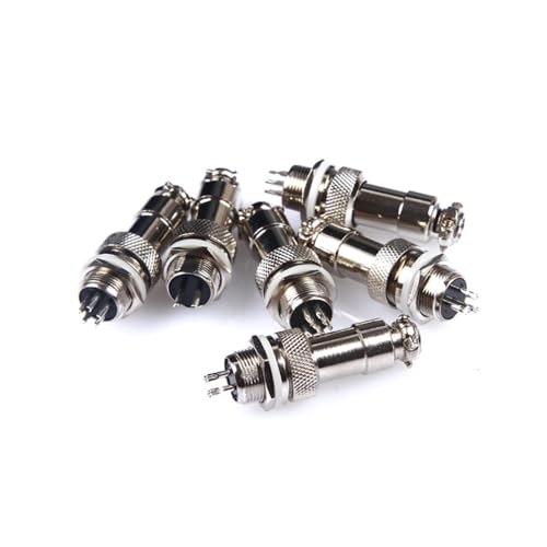 Conector de aviación GX12-3 de 3 pines y 12mm 10 sets miniatura 3