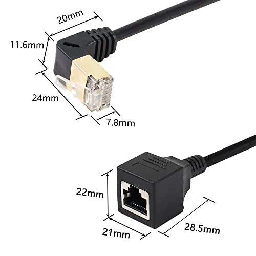 Cable de extensión Ethernet SinLoon Cat8 0.5 m miniatura 5