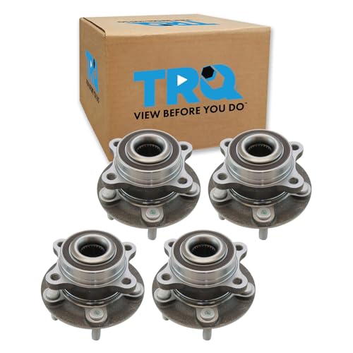Image of TRQ 2 Piece Wheel Bearing & Hub Assembly Set Compatible with 2013-2020 Ford Fusion 2013-2015 Lincoln MKZ