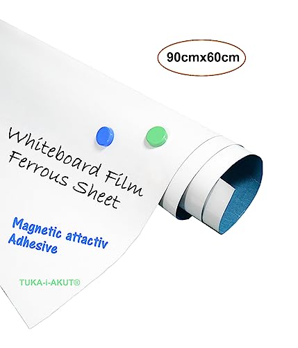 Lámina Ferrosa para Imanes Autoadhesiva TKD9020 | Set de 3 Pizarras Blancas de 90x60cm 3