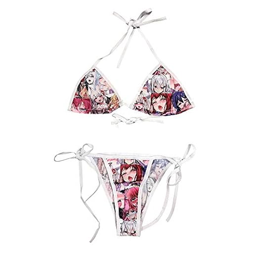 YOMORIO Lindo Micro Bikini Lolita Japonés Anime Bra y Panty Set Cosplay Tanga Bikini - - Talla Única | Ya disponible en tu tienda friki favorita! En mundofriki.es!