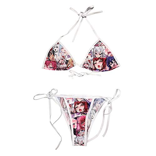 YOMORIO Lindo Micro Bikini Lolita Japonés Anime Bra y Panty Set