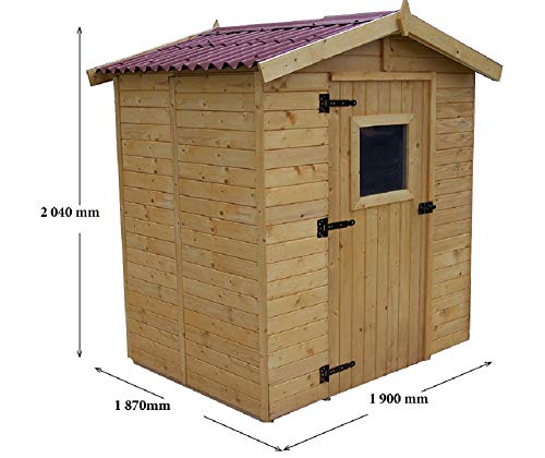 Gerätehaus Holz 16 mm 2,56 m2 (Montage dispo) – Bild 2