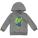 Marvel Avengers Hulk Toddler Boys Fleece Pullover Hoodie Gray 5T