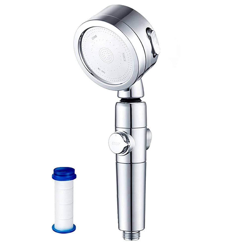 DuukoaShower Head High Pressure 3-Mode Adjustable Removable 360º Rotation Shower Head with Switch