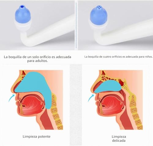 Miniatura 4 de Croing 80 Paquetes De Sal Botella De 300 Ml -Neti Pot - Botella De Lavado Nasal Yoga Nasal Botella Nariz Limpiador Botella