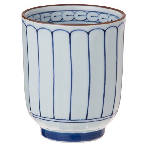 ランチャン(Ranchant) 湯のみ(大) ホワイト Φ7.2x8.9(cm) 菊彫山水 有田焼 日本製