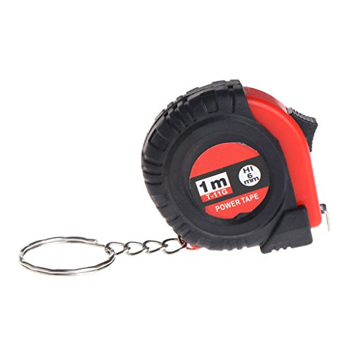 Cinta métrica automática de acero inoxidable retráctil 1m