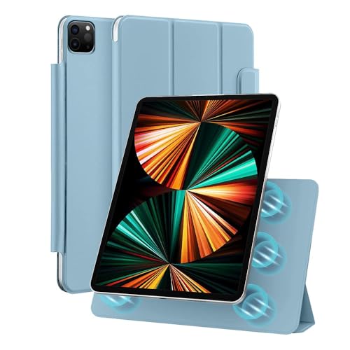 Amazon Basics Magnetic Case Compatible with Apple iPad Pro 6th/5th/4th Gen (12.9 Inch) | Auto Sleep/Wake & Easy Magnetic Attachment (Sky Blue) (B0CSYM9VGQ) Amazon Price History, Amazon Price Tracker