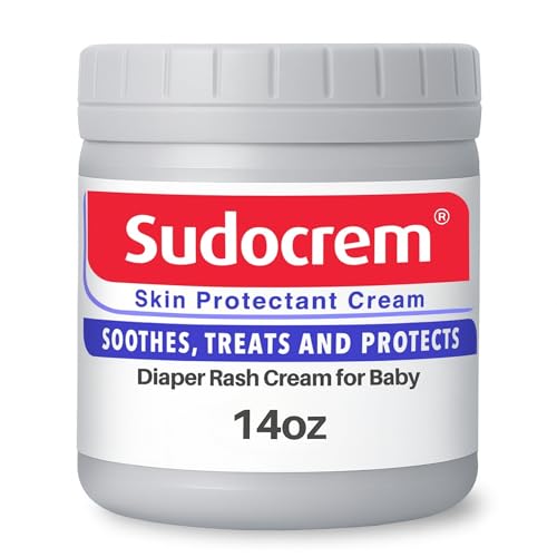 Sudocrem Diaper Rash Cream for Baby's Skin, Triple Action Diaper Rash Paste that Soothes, Treats and Protects, 15.29% Zinc Oxide Cream - 14oz (400g)