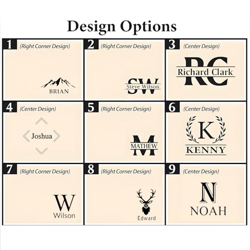 Personalized Leather Wallet for Men, Custom Name Text Pattern Engraving Wallets, Birthday, Wedding, Christmas Day, Anniversary, Engagement Gift for Husband, Fiancé, Dad, Son, Boyfriend, Grandfather - Image 4