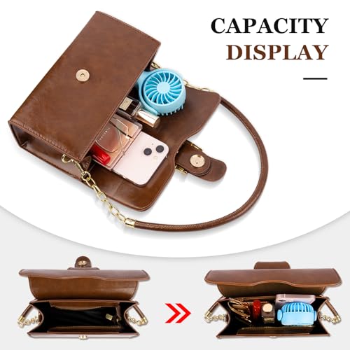 Image of Shoulder Bag for Women, Faux Leather Women's Shoulder Handbags, Fashionable Tote Purses for Women
