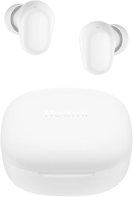 Xiaomi ワイヤレスイヤホン Redmi buds 6 Play 36時間の再生時間 AI 通話時ノイズリダクション 低遅延モデル 超軽量 Google Fast Pair対応 急速充電 USB Type-C ホワイト