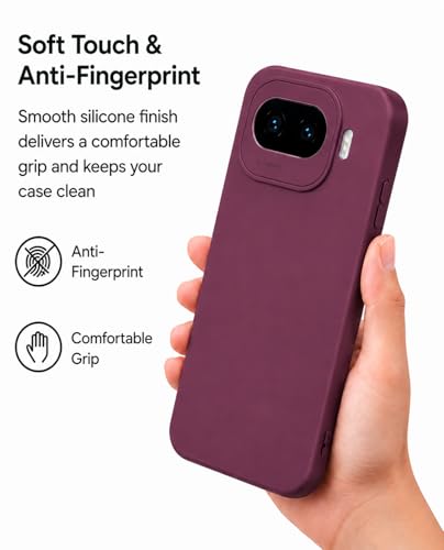 Image of FIRST MART Matte Silicone Back Cover for iQOO 15R - Purple