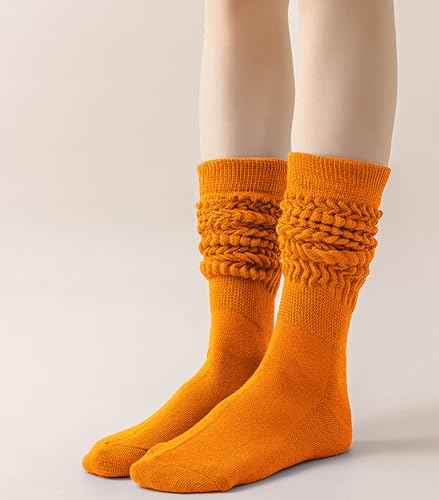 Image of Slouchy Socks for Women Stretchy Knee-High Scrunch Socks Soft Long Slouch Boot Socks