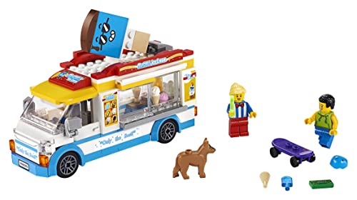 Image of LEGO Speed Champions Toyota GR Supra 76901 Building Kit (299 Pieces) 60253 City Great Vehicles Ice-Cream Truck Toy with Skater and Dog Figure, for Kids 5+ Year Old (200 Pieces)