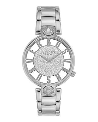 Versus Orologio da polso da donna al quarzo moda bracciale e cassa in acciaio inox di colore grigio display analogico grigio - VSP491319