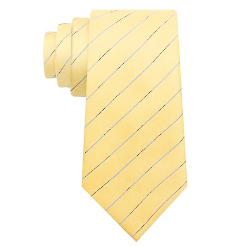 Image of Luckyvestir Striped Ties for Men Classic 3.15 inch Men's Tie Formal Neckties for Business Graduation Dinner Wedding