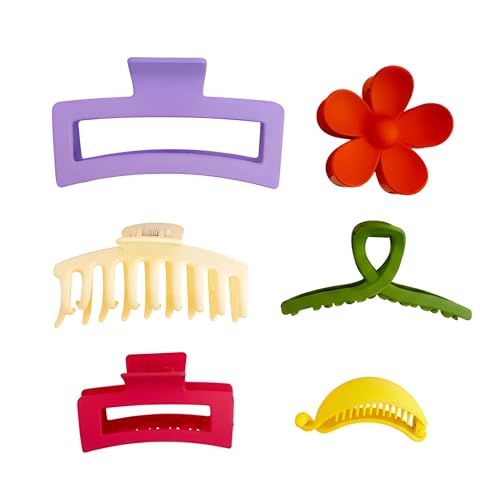 Pinces à cheveux antidérapantes mates lot de 6 grand maintien cheveux fins