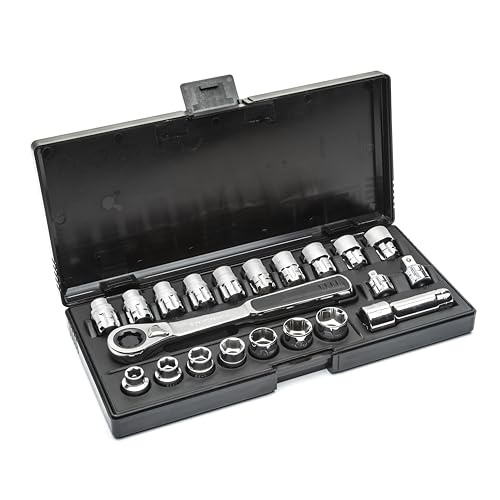 Image of GEARWRENCH 21 Pc. 3 /8 inch Drive 6 Pt. Pass-Thru Tool Set, SAE /Metric - 8921