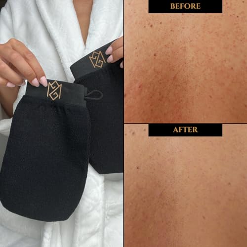 image for MS Exfoliating Glove Kessa Mitt Body Scrubber - Dead Skin Remover Show