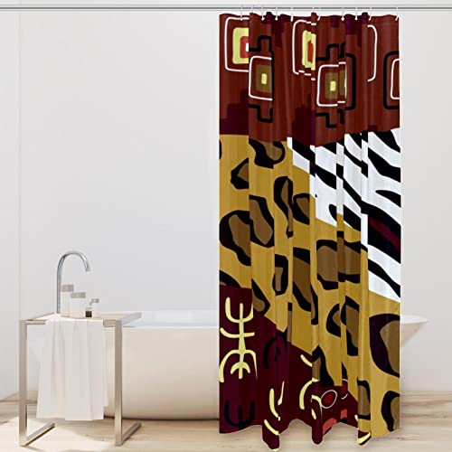 Rideau de douche imperméable lavable 152x183 avec 12 anneaux Tribe - 3