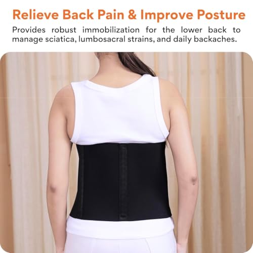 Image of ARPK Rubber Abdominal Belt After Delivery for Tummy Reduction | Lumbo Sacral Lower Back Support Belt | Postpartum Belly Wrap for Women | Lower Back Pain Relief | Breathable Adjustable Compression Belt for Men & Women (MULTI C)