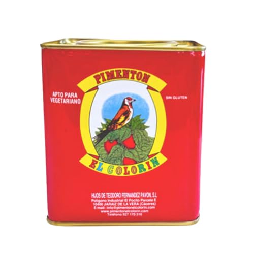 Lata de pimentón dulce de la vera 500 gr El Colorín