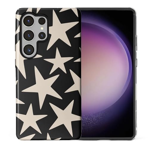 Coque Samsung S25 Ultra silicone noire HL2 motif étoile pour le quotidien