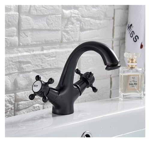 Robinet de salle de bain double poignée en laiton pour bidet et vasque