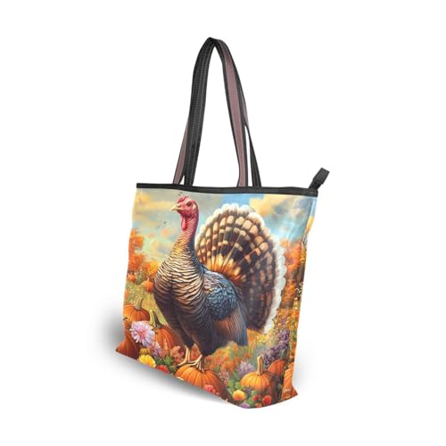 Image of Women Turtle Tote Bag Polyester Handbag Zippered Tote Bag Turtle Tote Purses,Summer Beach Tote Bag
