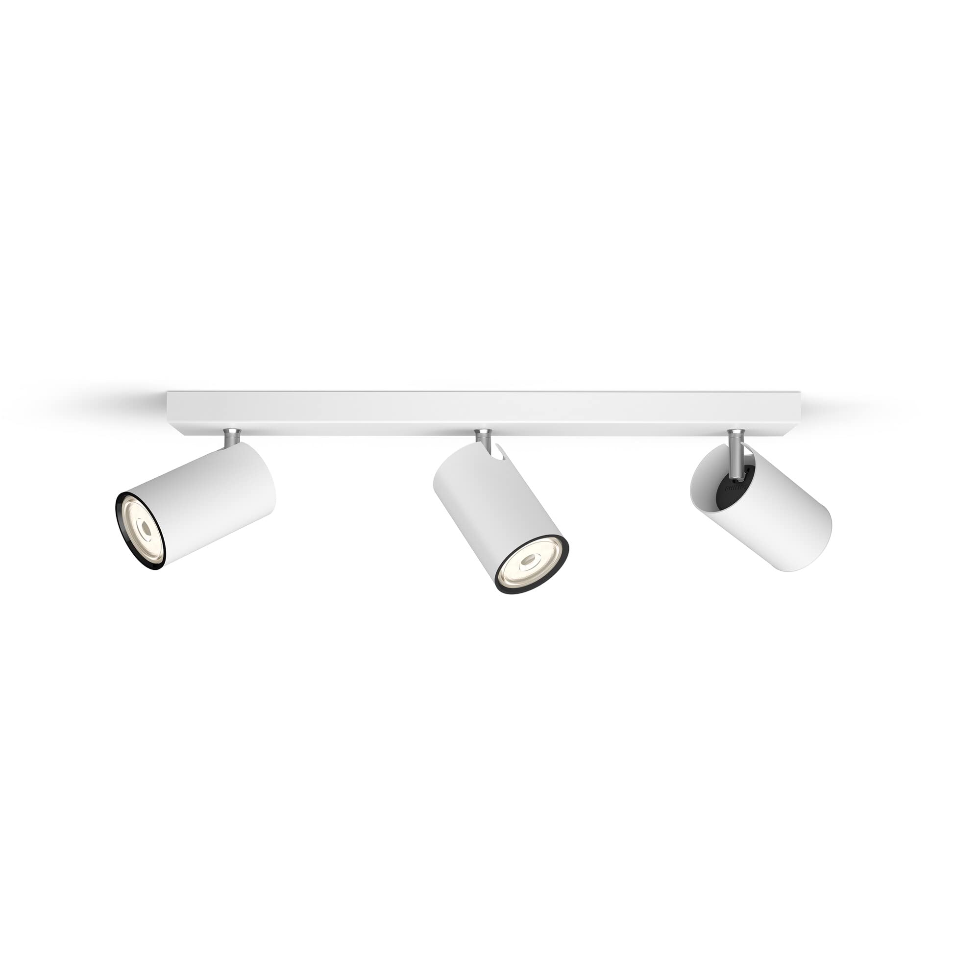 Philips myLiving Kosipo 3-er Deckenspots (3 x 5,5 W), elegante Deckenleuchte mit 3 flexiblen Spots, GU10 Leuchte ohne Leuchtmittel, weiß