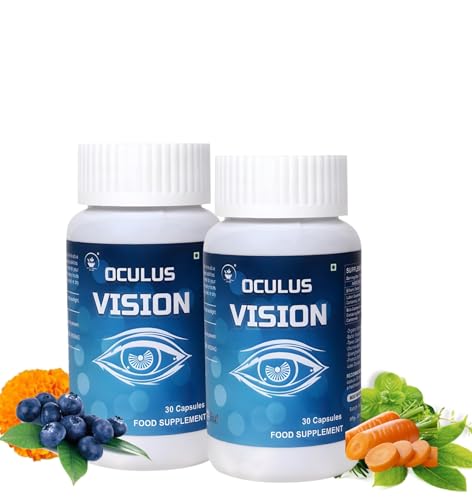 Eye Care Supplement to Improve Vision | Blue Light & Digital Guard | Pack of 2 (30 Capsules)