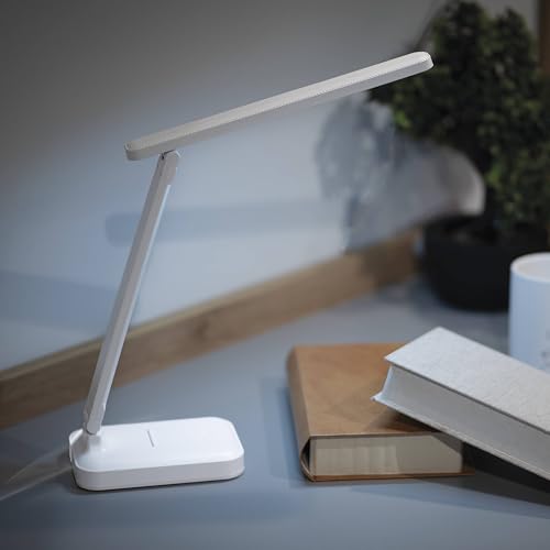 TRE TEMPERATURE DI COLORE: il cambio di colore della luce consente di soddisfare tutte le esigenze: piacevole luce bianca calda (3.000 Kelvin) per rilassarsi, luce bianca neutra (4.000 K) per leggere o luce bianca fredda extra luminosa (6.500 K) per la concentrazione e il lavoro