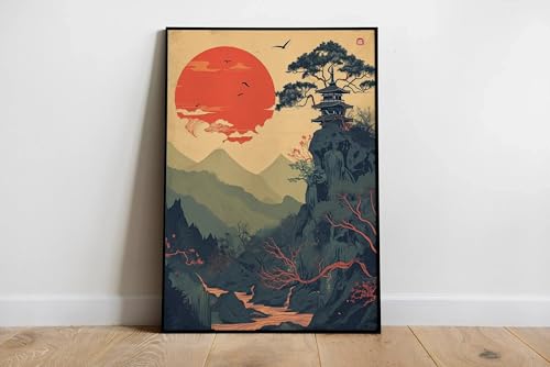 Impression murale montagne pour salon chaleureux et déco moderne