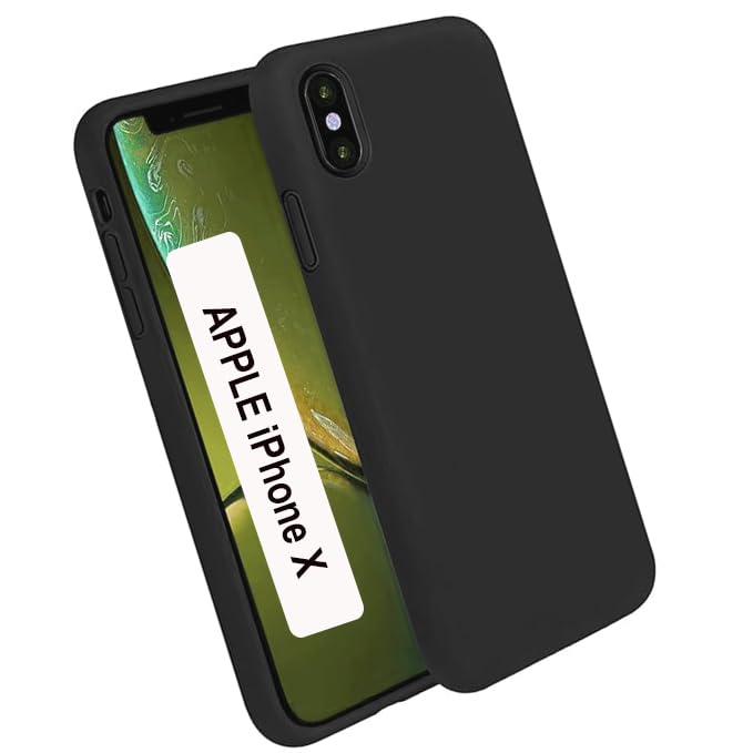 COBERTA Back Cover for APPLE iPhone X Back Cover Case - Black Silicon (B0CS9CW7FP) Amazon Price History, Amazon Price Tracker