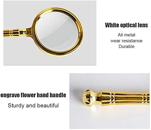 Loupe s Loupe, 10X Métal Gravure Fleur Lentille Optique Portative Loupe De Lecture Amovible Keep it in Mind