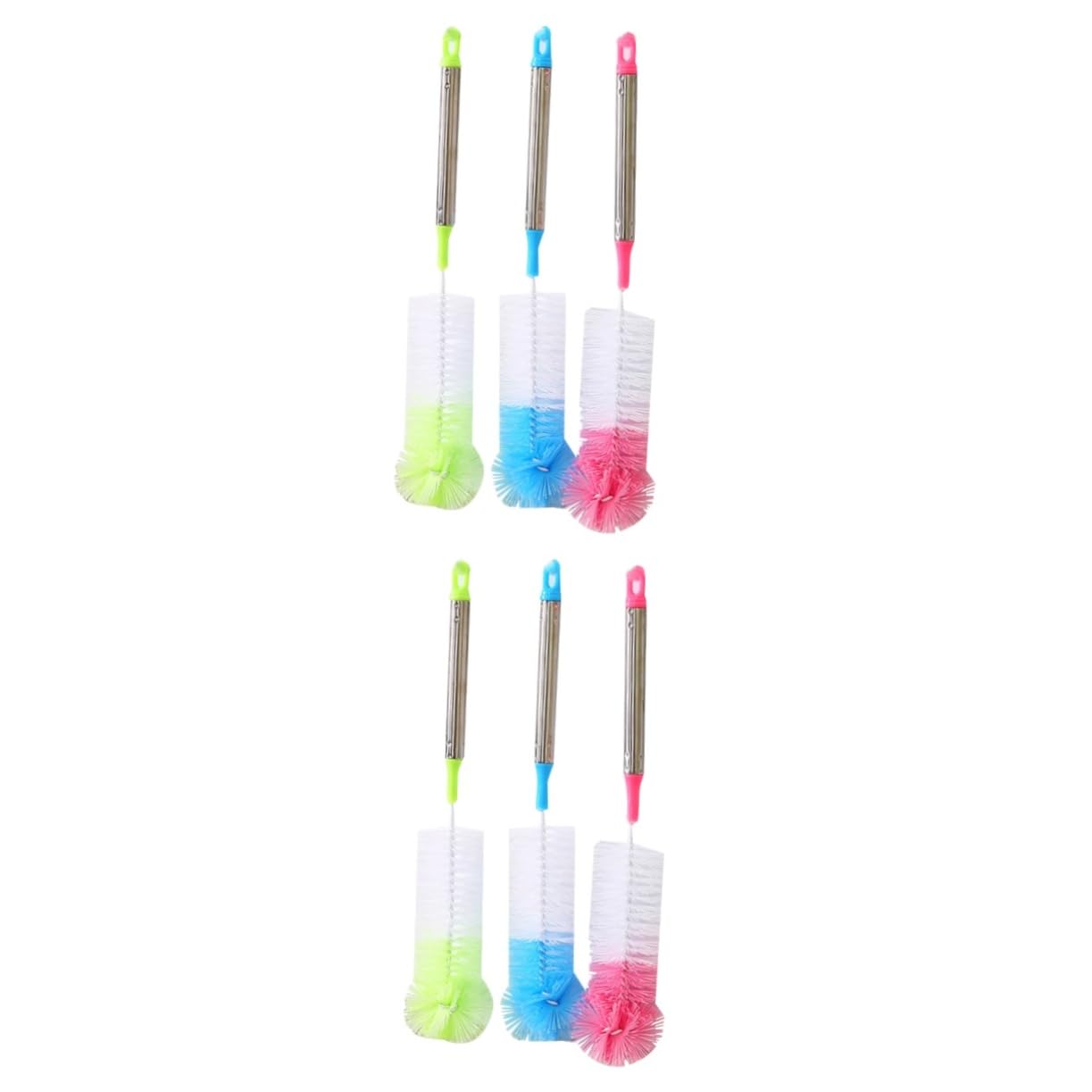 Healvian 6pezzi Spazzole Per Bottiglie Con Inossidabile Per Bottiglie Tazze e Caraffe Colori Casual