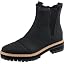Water Resistant Black Leather Faux Fur
