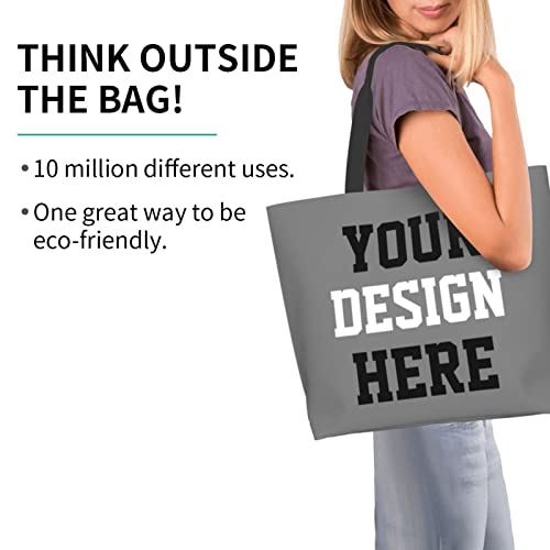 Custom Tote Bags Custom Bags With You Team Logo Text Picture Travel Business Shopping Women Teacher Personalized Shoulder Bag3