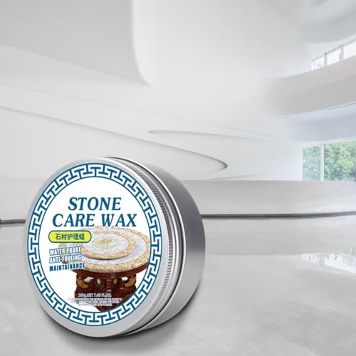 Cera pulidora de piedra - 200 g de cera para el cuidado de la piedra, mármol cuidado acristalamiento suelo cera azulejos impermeable agente de revestimiento de cera - imagen 3