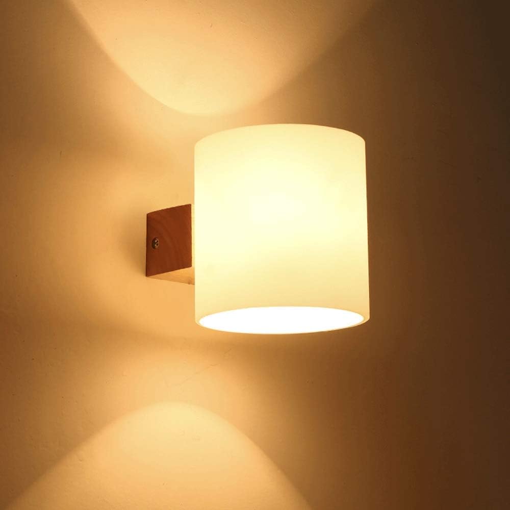 Apliques de pared de vidrio de mediados de siglo y luminaria moderna para pasillos interiores