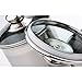 Stainless Steel Canister Set Storage Containers with Spoon - Clear See-Thru Glass Top Lids - For the Kitchen Pantry Organization, Coffee, Dry Food, Tea, Sugar, Cereal & Pantry Storage (4 Piece Small)