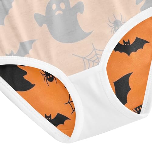 Black Halloween Bats Underwear for Girls, Toddler Girl Panties, Cotton Girls Underwear, 2–8 Years4