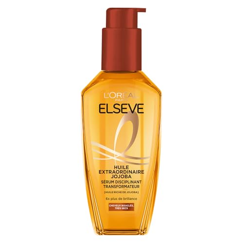 Huile Cheveux Très Secs Disciplinant Jojoba Elseve 'oreal Paris Le Flacon De 100ml - vue 2