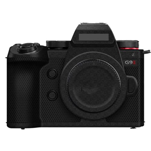 Film vinyle anti-rayures Panasonic Lumix G9II texture fibre d'armure noire