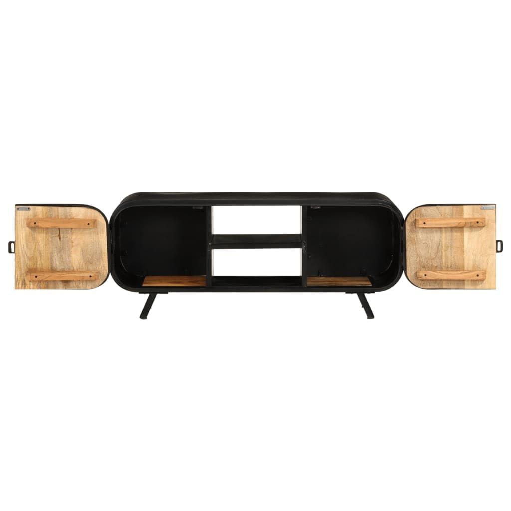 Gabinete de Televisión de Madera, Vintage, Material Fuerte, único y Hermoso, Artículos de Tienda, Estables y Duraderos, Este Puesto de TV Industrial Ofrece Espacio de