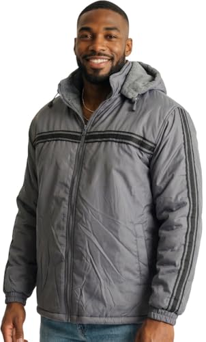 Image of ToBeInStyle Men's Zip Up Long Sleeve High Collar Polar Fleece Jacket