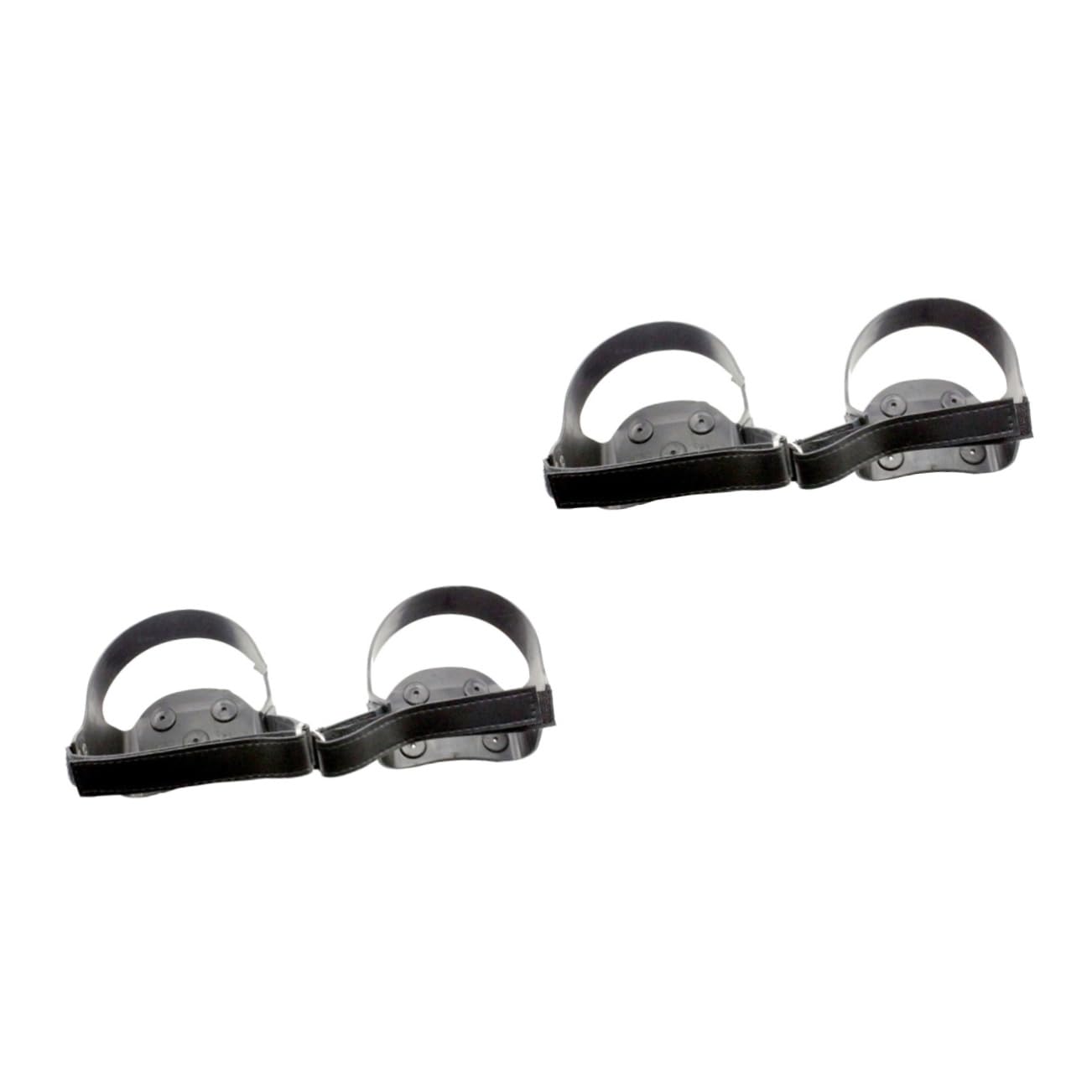 COSMEVIVI 2pairs Outdoor Teeth Silicone Spikes Crampons for Hiking and Climbing Ice Cleat Spikes Reflective Stripe for Enhanced Visibility ICY Lightweight Design