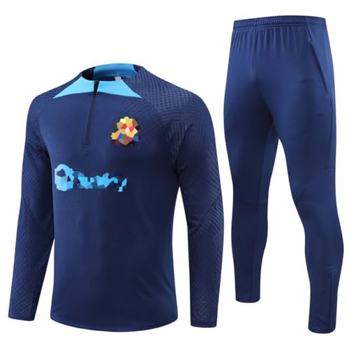 2025-26 Conjunto chándal de fútbol para niños Adulto, Camisetas Hombre Fútbol Club Conjunto Camisa Fútbol Ropa Deportiva Manga Larga para Hombre, Hombre Niño Camisetas de Fútbol,J,S